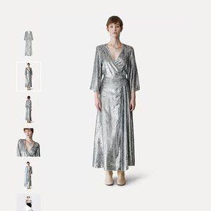FORTE FORTE “encanto” wrap dress in velvet